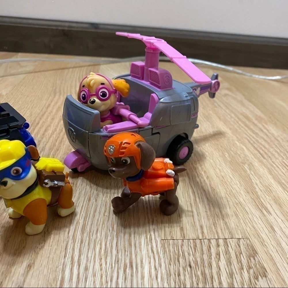 Paw Patrol Play Figure Toy Set Rubble Skye Zuma